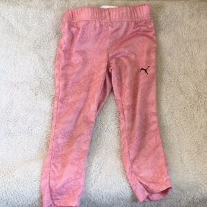 Puma Kids Pink Patterned Leggings